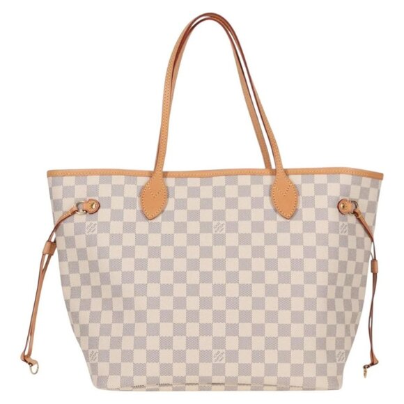 LOUIS VUITTON Damier Azur Neverfull MM Tote Bag N41605 LV Auth ac3855V - Picture 2 of 16